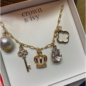 New in box. Crown & Ivy necklace.